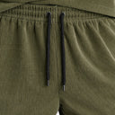 Men’s Corduroy Summer Set Shirt and Shorts Matching Outfit