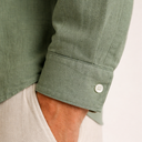 Men’s Linen Shirt and Pants Set Lightweight Casual Outfit