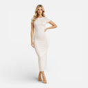 Women’s Bodycon Dress Short Sleeve Slim Fit Midi Elegant