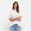 Women’s Oversized Cotton T-Shirt Relaxed Fit Breathable Basic Tee
