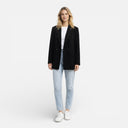 Damen Zweireihiger Blazer Strukturierte Klassische Passform Jacke