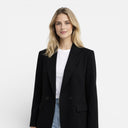 Damen Zweireihiger Blazer Strukturierte Klassische Passform Jacke