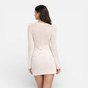 Dames Strand Gebreide Tweedelige Set Gehaakte Rok Outfit