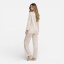 Women’s Blazer and Trousers Set Wrinkle Texture Lightweight Suit