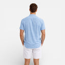 Men’s Linen Cotton Blend Button Up Shirt Breathable Summer Fit