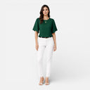 Women’s Chiffon Blouse Lightweight Elegant Short Sleeve Top