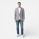 Men’s Linen Cotton Blazer Lightweight Breathable Tailored Summer Jacket