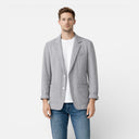 Men’s Linen Cotton Blazer Lightweight Breathable Tailored Summer Jacket