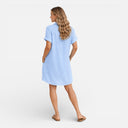 Women’s Linen Cotton Blend Shirt Dress Button Front Casual Summer Dress