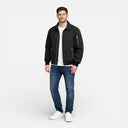 Herren Bomberjacke Leichtgewicht Bequem Klassisch Reißverschluss Oberbekleidung