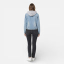 Women’s Denim Jacket Cotton Blend Hooded Slim Fit