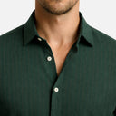 Men’s Short Sleeve Shirt Linen Cotton Comfort Classic Fit