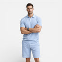 Men’s Summer Polo and Shorts Set Breathable Vacation Outfit