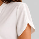 Women’s Chiffon Blouse Lightweight Comfort Elegant Short Sleeve