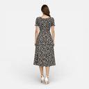 Damen Midikleid mit Blumenmuster und eckigem Ausschnitt – Eleganter Sommerstil