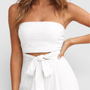 Women’s Summer Strapless Jumpsuit Comfortable Wide Leg