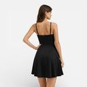 Damen V-Ausschnitt Cocktail Mini-Kleid – Eleganter Fit-and-Flare-Stil