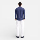 Heren Overhemd met Lange Mouwen en Knopen Lichtgewicht Losse Pasvorm