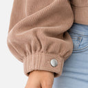 Women’s Corduroy Shirt Jacket – Cropped Fit, Premium Comfort