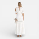 Women’s Elegant Maxi Dress Lace High Waist Slim Fit