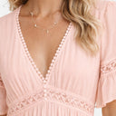 Women’s Elegant Maxi Dress Lace High Waist Slim Fit