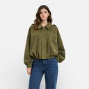 Women’s Suede Bomber Jacket – Classic Oversized Fit