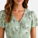 Tamara - Floral Maxi Dress with Flutter Sleeves