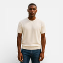 Men’s Knitted T-Shirt Cotton Blend Comfort Regular Fit
