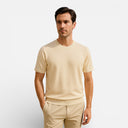 Men’s Knitted T-Shirt Cotton Blend Comfort Regular Fit