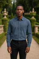 Adrian Men’s Cotton Shirt – Long Sleeve All-Season Wear