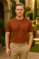 Liam Men’s Cotton T-Shirt – Short Sleeve Summer Wear