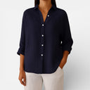 Lize – Linen Long Sleeve Blouse