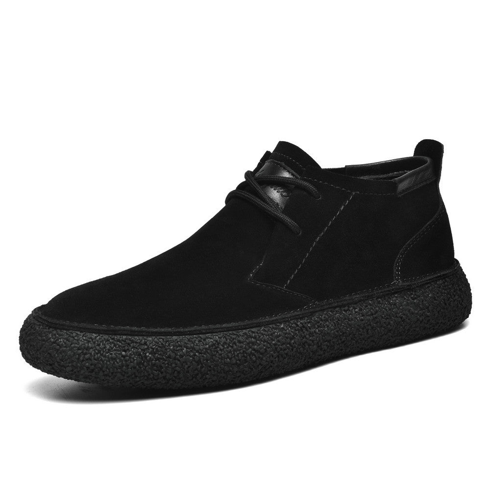 Elias | Men's Mid Top Suede Lace-Up Shoes