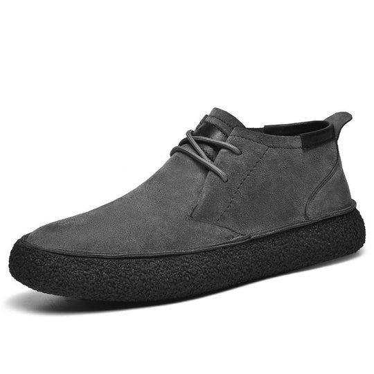 Elias | Men's Mid Top Suede Lace-Up Shoes