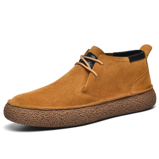 Elias | Men's Mid Top Suede Lace-Up Shoes