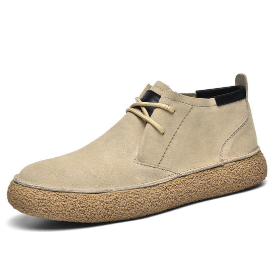 Elias | Men's Mid Top Suede Lace-Up Shoes