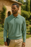 Julian Herren Strick Polo – Langarm Ganzjahresbekleidung