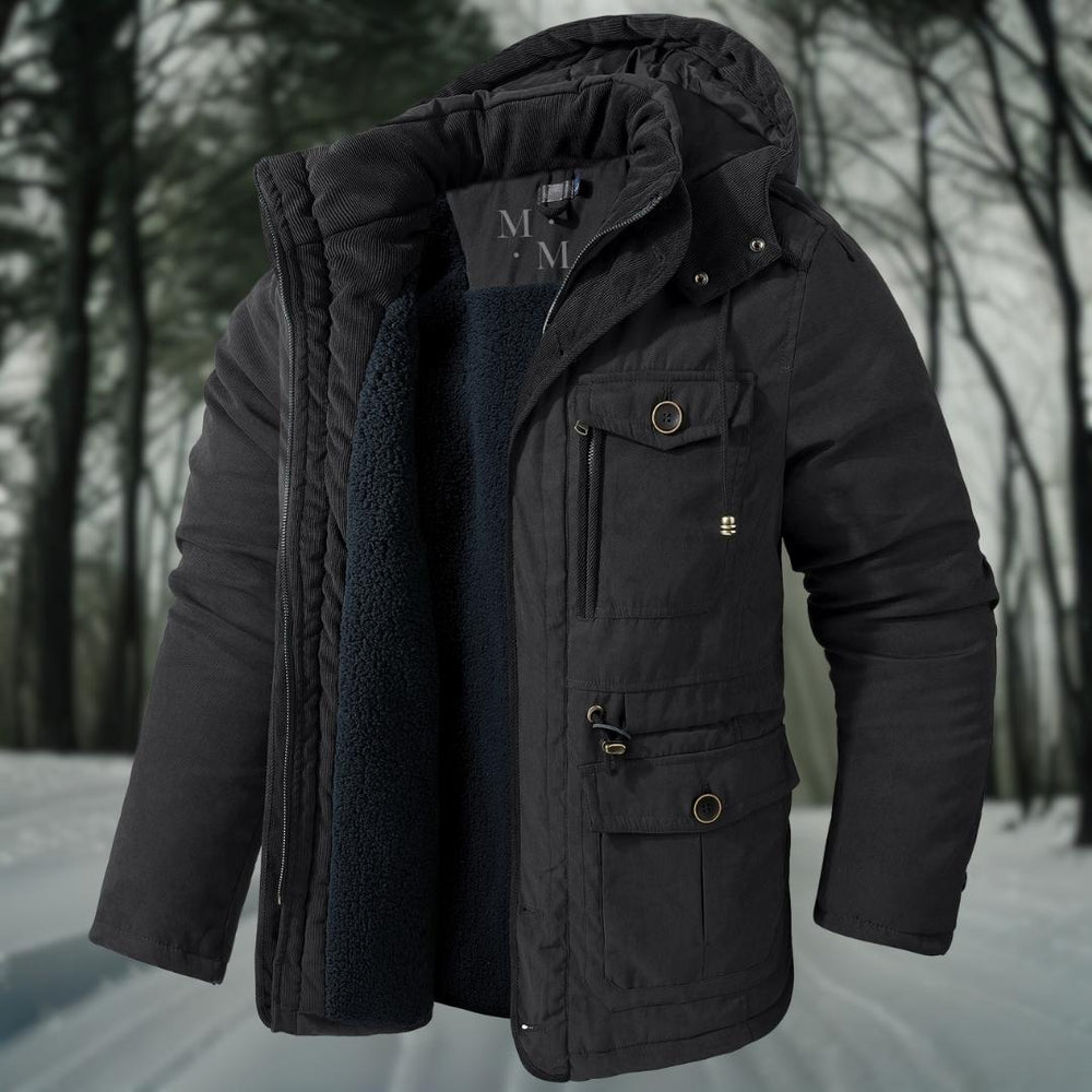 Graham Men’s Parka – Hooded Winter Jacket with Multiple Pockets
