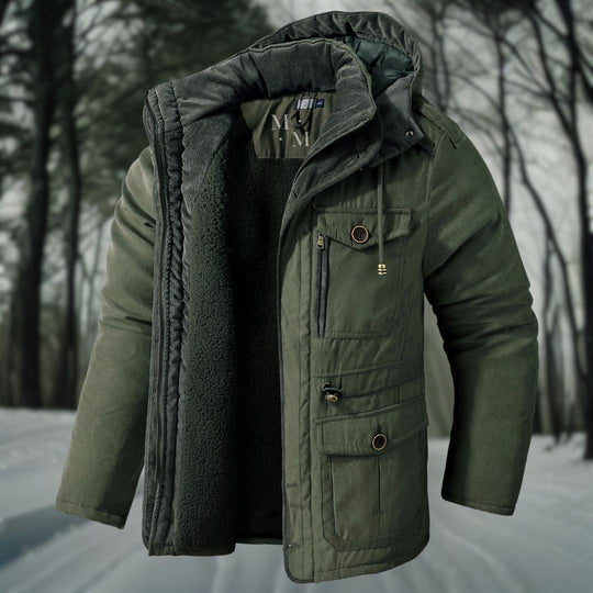 Graham Men’s Parka – Hooded Winter Jacket with Multiple Pockets