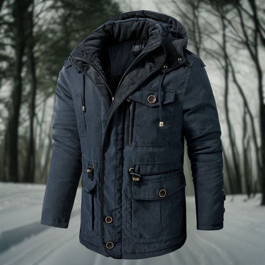 Graham Men’s Parka – Hooded Winter Jacket with Multiple Pockets