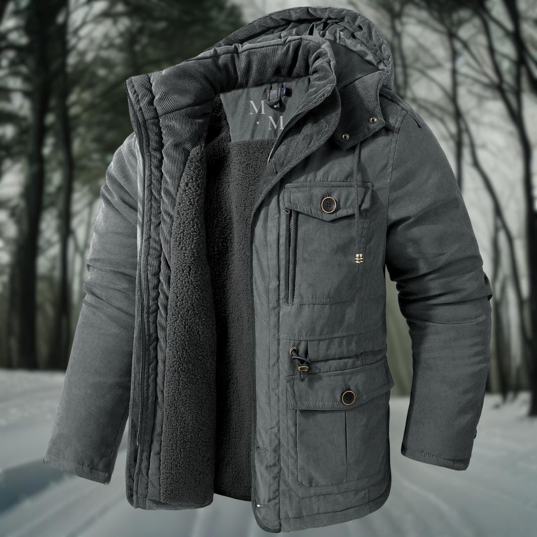 Graham Men’s Parka – Hooded Winter Jacket with Multiple Pockets