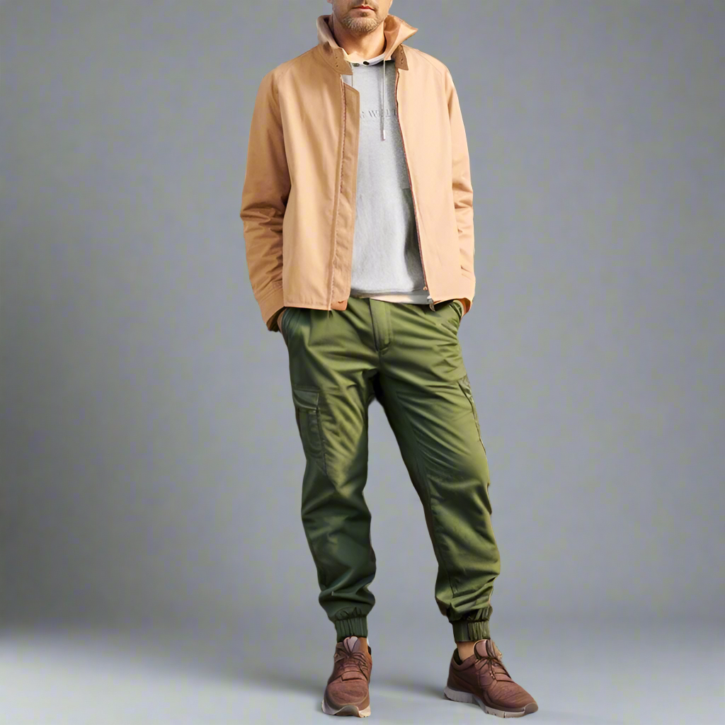 Marcus Men’s Lightweight Jacket – Zip-Up Casual Wear