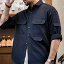 Logan Men’s Overshirt – Long Sleeve Cotton Blend