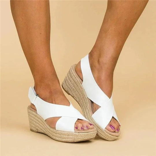Léa - Women’s Sandals with Braided Sole