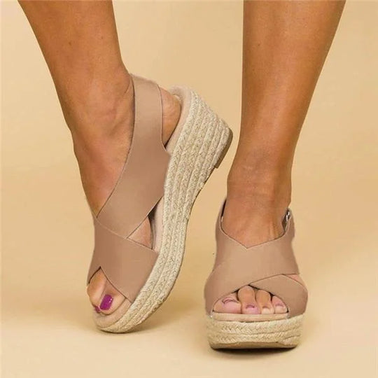 Léa - Women’s Sandals with Braided Sole
