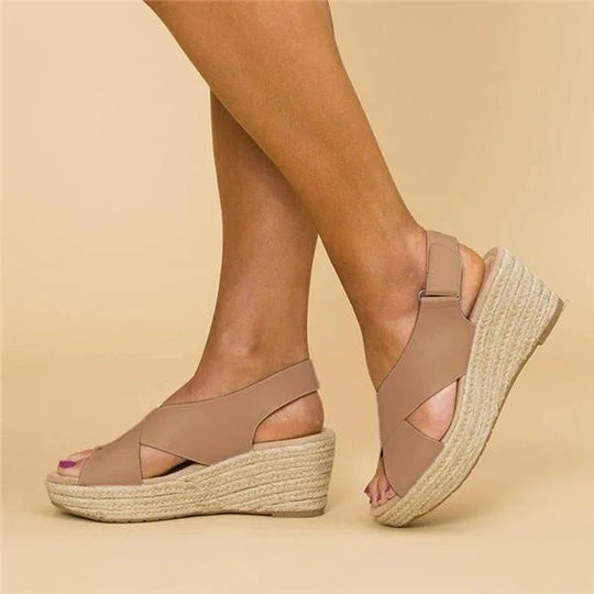 Léa - Women’s Sandals with Braided Sole