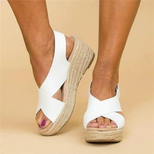 Léa - Women’s Sandals with Braided Sole