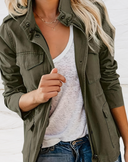 Clara - Women's Versatile Zip Jacket with Multiple Pockets