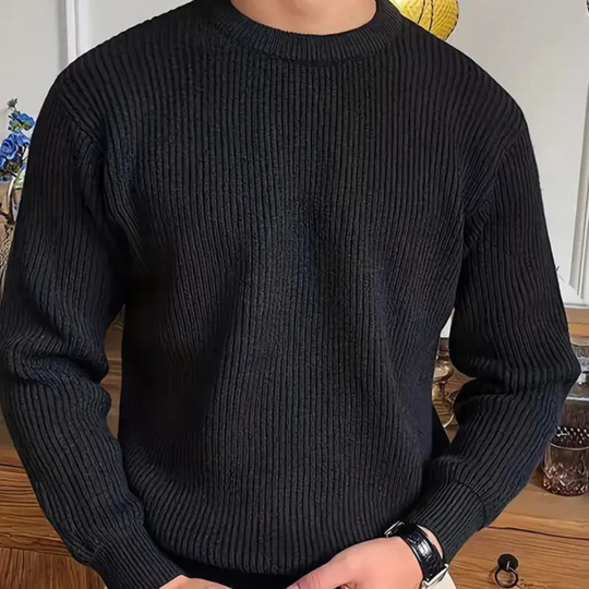 Gideon | Men’s Ribbed Knit Sweater – Comfortable & Timeless