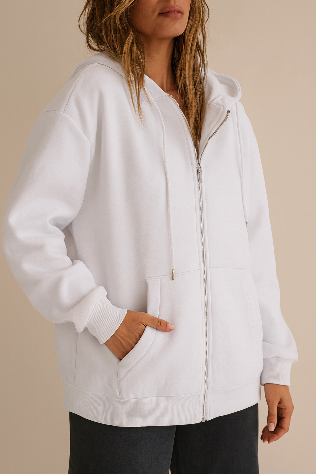Viola – Women’s Zip-Up Hoodie with Pockets